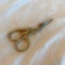Vintage Gold-Toned Stork Scissors for Embroidery and Needlework