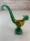 Vintage Handblown Murano Style Art Glass Colorful BIRD Figurine