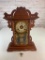 Vintage Wood Wall Clock Working condition with key