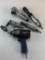 Lot of 5 Pneumatic Air Tools-Impact Wrench, Cut Off Tool, Grinder, Ratchet Wrenches