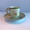 H&Co. Bavaria Hand Painted Small Teacup and Saucer Set