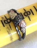 Vintage Black Hills 14K and Sterling Ring Size 83/4 3.7g