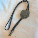 Costume Bolo Tie with A Coin Adjuster Pendant