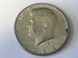 1964 90% Silver US Kennedy Half Dollar 50 Cent Coin