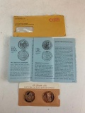 Franklin Mint History of the United States 1906 & 1907 Solid Bronze Coins NEW in package