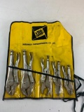 5 Piece Petersen Vise-Grip Plier Set With Original Yellow Pouch USA
