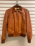 Bruno Magli Italian Brown Leather jacket Size 40