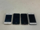 Lot of 4 Apple iphones for parts or repair, 3 iphones 4 and 1 iphone 5