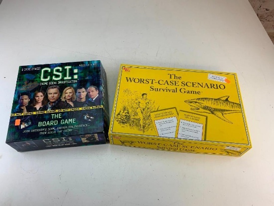 CSI The Board Game and The Worst Case Scenario Survival Game