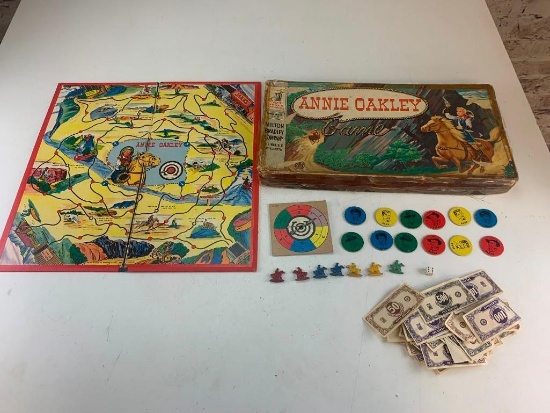 Vintage Annie Oakley board game with box 1955