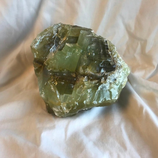 Large Piece of Raw Green Calcite 5 Pounds