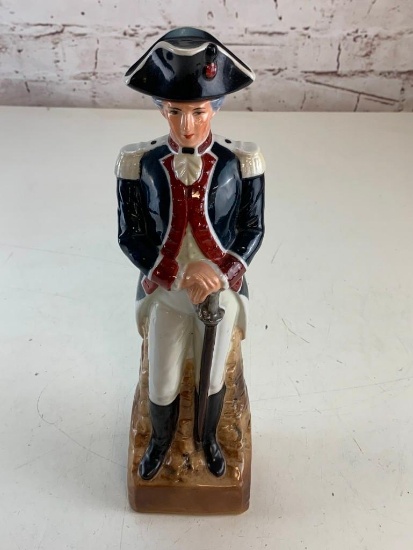 1969 Barton Distilling 14" Tall Porcelain Decanter Soldiers Series