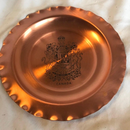 FANTASY Copperware Hand Wrought Canadian Saucer Plate