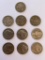 Lot of 10 Buffalo Nickels 1937, 1925, all others undated