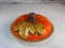 Pumpkin Pie Ceramic Pie Plate with lid