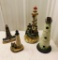 Lighthouse collection of 4 . Lefton Scaasis