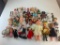 Lot of 42 Vintage Small Dolls most plastic with Outfits