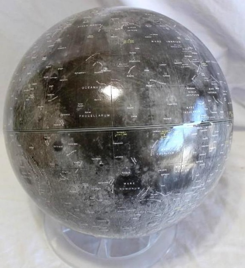 Unique Moon Globe with Stand 12" Across