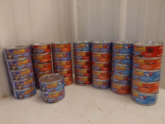 OPEN CASE LOT CAT FOOD FRISKIES