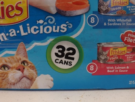 CASE LOT CAT FOOD FRISKIES 32 CAN