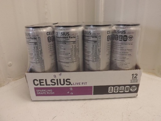 CASE LOT CELSIUS GRAPE RUSH