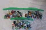 Lot of 3 bags of Vintage Marbles