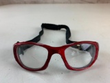 Liberty Sports Rec Specs Black Red Frame locking strap Glasses