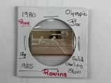 1980 Olympic Proof Bar Solid Sterling Silver .925 12 Grams