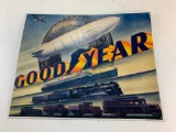 Goodyear Zeppelin Blimp Metal Sign