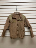 Used Sand Color Cold Weather PolarTec Fleece Jacket Sz. M/R