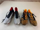 Lot of 2 Pairs of Soccer Cleats Size 9 Nike and Adidas