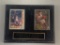 Michael Jordan and Scottie Pippen Wall Plaque With Basketball Trading Cards