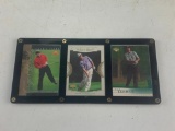 Tiger Woods Rookie Card plus Sabbatini and Lehman Golf Trading Cards