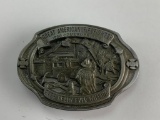Great American Firefighter Ever Ready Ever Willing 1990 Commemorative Belt Buckle