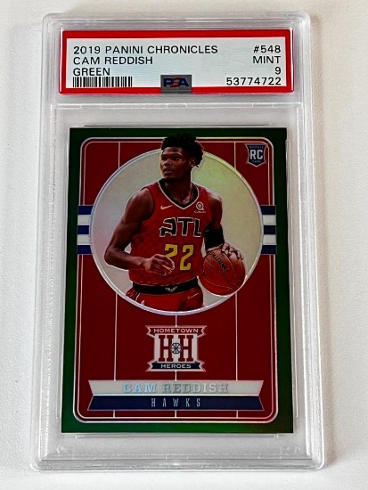CAM REDDISH 2019 Panini Chronicles Home Town Heroes GREEN Basketball ROOKIE Card PSA Graded 9 MINT