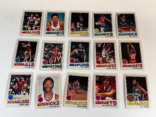 1977 Topps Basketball Cards Lot of 15 From a Set Break Cards 95-110