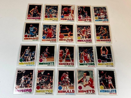 1977 Topps Basketball Cards Lot of 20 From a Set Break Cards 2-23