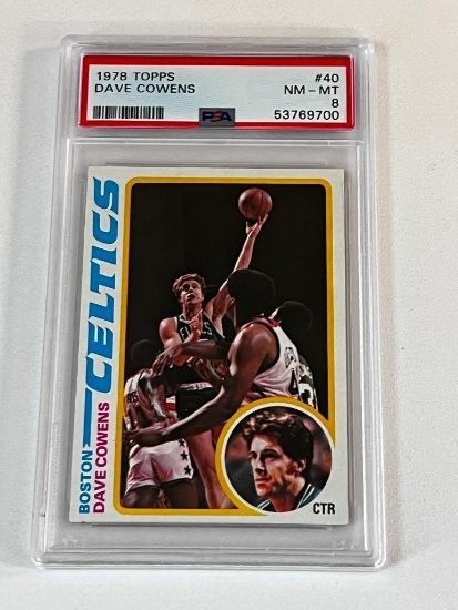 DAVE COWENS Hall Of Fame 1978 Topps Basketball Card Graded PSA 8 NM-MT