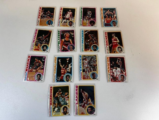1978 Topps Basketball Cards Lot of 14 From a Set Break Cards 116-132