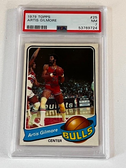ARTIS GILMORE Hall Of Fame 1979 Topps Basketball Card Graded PSA 7 NM