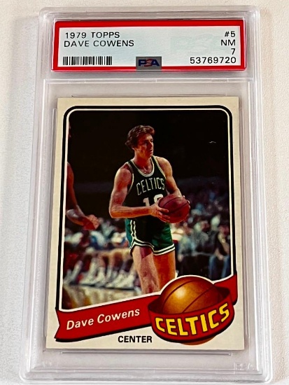 DAVE COWENS Hall Of Fame 1979 Topps Basketball Card Graded PSA 7 NM