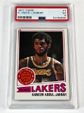 KAREEM ABDUL JABBAR Hall Of Fame 1977 Topps Basketball Card Graded PSA 5 EX