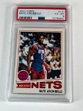 NATE ARCHIBALD Hall Of Fame 1977 Topps Basketball Card Graded PSA 6 EX-NM