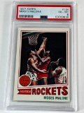 MOSES MALONE Hall Of Fame 1977 Topps Basketball Card Graded PSA 6 EX-NM