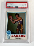 PAT RILEY Hall Of Fame 1973 Topps Basketball Card Graded PSA 6 EX-MT