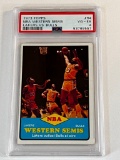 Walt Chamberlain NBA WESTERN SEMIS Lakers Vs Bulls 1973 Topps Basketball Card Graded PSA 4 VG-EX