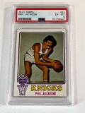 PHIL JACKSON Hall Of Fame 1973 Topps Basketball Card Graded PSA 6 EX-MT
