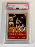 JERRY WEST Hall Of Fame 1973 Topps Basketball Card Graded PSA 7 NM