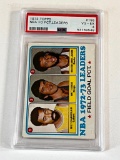 NBA FG PCT LEADERS Kareem Abdul Jabbar , Chamberlain 1973 Topps Basketball Card Graded PSA 4 VG-EX