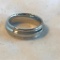 Stainless Steel Silver Toned Band Ring Size 8